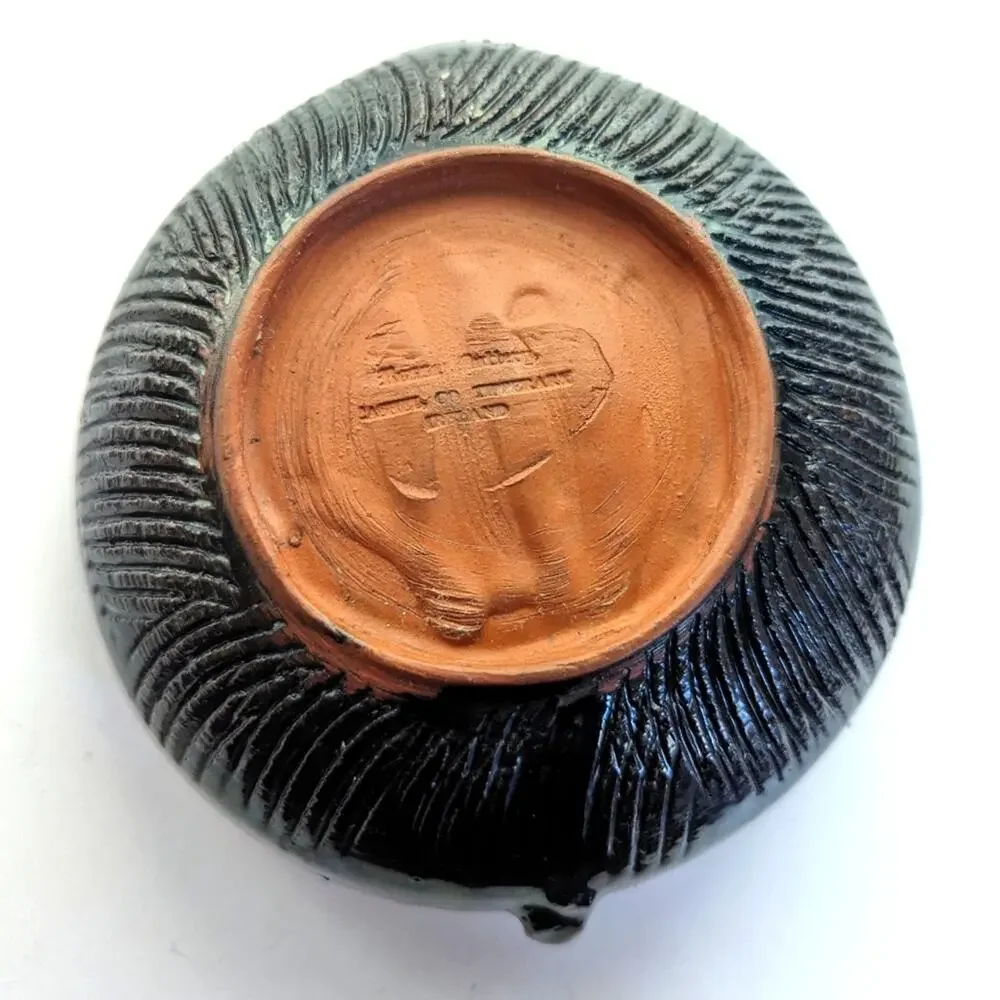 Vintage Rossa Pottery Cashel Tipperary Ireland MCM Handmade Candlestick Holder
